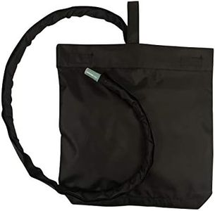 Inspired Comforts Urine Catheter Bag Cover with Snap on Pipe Cover & Hanging Strap | Easy Access | Secure & Discreet | Men & Women | 2000ml | Black