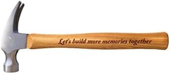 Tstars Dad Hammer Fathers Day Hammer Engraved Wood Handle Steel Personalized Hammer Gift for Dad Build More Memories Together Sentimental Gift for Husband