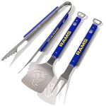 YouTheFan NFL Los Angeles Rams Spirit Series 3-Piece BBQ Set, Stainless Steel, 22" x 9"