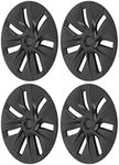 4PCS Wheel Hub Cap, Matte Black Ant