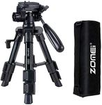 Mini Tripod for Camera,Zomei Travel Table Tripod with 3-Way Pan/Tilt Head 1/4 inches Quick Release Plate and Bag for DSLR Camera Tripod Carrying Bag