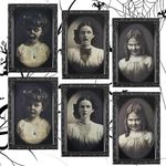 Halloween Decorations Indoor Hanging Scary Decoration Ornaments Spooky Stuff House Front Door Decor Set 3 Pack Wall Coverings Room Creepy For Party Fireplace Porch Bedroom 3d Frame Changing Face Photo