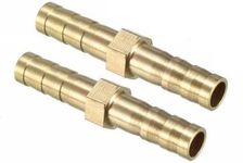 STAR SUNLITE Brass 10MM Hose Fitting Straight Connector air Pipe Fitting Connector (2-PCS)