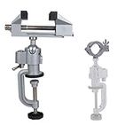 NUZAMAS 2in1 Table Vise Bench Vice Aluminum Alloy Swivel 360 Degree Rotating Clamp for Electric Drill Stent Grinder Tools Holder