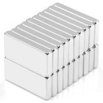 20Pcs Small Neodymium Magnets for Craft,20x10x3mm Small Rectangular Magnets Strong Rare Earth Magnets,Strong Bar Magnets Heavy Duty,Square Magnets for Fridge Cruise Industrial Kitchen Tool Storage