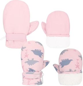 Sea Zaela Baby Toddler Winter Snow Gloves Waterproof Mittens Fleece Lined Infant Baby Boys Girls Winter Warm Gloves 6-24 Month
