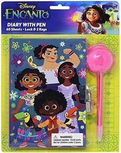 Disney Encanto Journal Diary with Lock Keys Pom Pom Pen Girls Ages 3 and Up