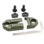 LThyzszb Mlok Remote Pressure Switch Mount Plate Aluminum for ST07 Scout M300 M600 Tape Switch Mounting, Army green