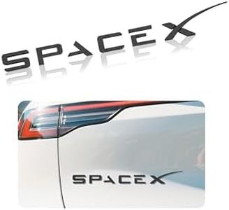 cybtkcar 2025 Space Metal Letters for Tesla Tailgate Letters Emblems Model 3 Y S X Accessories Space Emblem Sticker Tesla Metal Raised Tailgate Letters Black