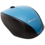 Verbatim Wireless Multi-Trac Mouse 2.4GHz with Nano Receiver - Ergonomic, Blue LED, Portable Mouse for Mac and Windows - Blue