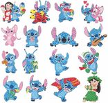 Diamond Painting,Mosaics,16 Pieces Diamond Painting Stickers for Kids,5D Diamond Painting Stickers Kits for Kids, Diamond Art Mosaic Stickers by Numbers Kits for Children, Boys and Girl(Cute).