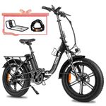 VITILAN 1200W Peak Electric Bike for Adults, U7 2.0 Folding 20 * 4.0 Inch Fat Tire Ebike, 48V 20AH Sam-Sung Removable Battery Max Range 80Miles&28Mph (Black)