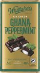 Whittaker's Dark Ghana Peppermint Block - Finest Dark Chocolate with peppermint filling 250g - 72% Cocoa - Ethically Crafted & Pure, Candy Bar - 100% Rainforest Alliance Certified