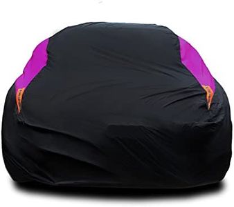 MORNYRAY Waterproof Car Cover All Weather Snowproof UV Protection Windproof Outdoor Full car Cover, Universal Fit for Sedan (Fit Sedan Length 207-216 inch, Purple)