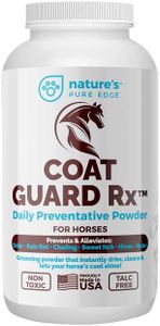 Extra Large. 2 Lbs. Coat Guard Rx™ Daily Preventative Powder for Horses - Coat and Skin Treatment & Dry Shampoo for Horses.