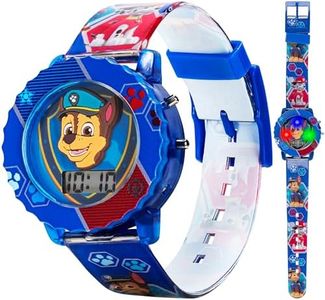 Accutime Paw Patrol Kids' Digital Watch with Blue Case, Comfortable Blue Strap, Easy to Buckle - Official 3D Character on the Dial, Safe for Children - Model: PAW4015, Blue, Digital