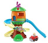 VTech Toot-Toot Drivers CoComelon Tree House Track Set, Vehicle Playset for Kids, Lights, Songs from Official CoComelon, Includes JJ's Off-Roader Car Suitable for 1, 2, 3, 4 + Years, English Version