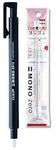Tombow MONO Zero Eraser, Round Tip 2.3mm, Retractable, Black Barrel & 2 Conformity Refills Value Set(With Our Shop Original Product Description)