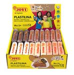 Jovi - Pack of 100% Vegetable Base plasticine, 18 Tablets of 50 Grams, Multicultural Colors, Gluten-Free (70/18M)