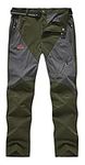 TBMPOY Men's Travel Work Fishing Pants Summer Lightweight Breathable Climbing Trouser(Army Green US 34)