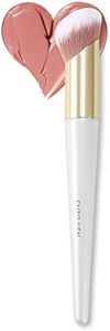 Angled Foundation Brush for Liquid Makeup by ENZO KEN, Cream Contour Brush for Cream Makeup, Liquid Foundation Brush, Liquid Foundation Makeup Brushes for Liquid Foundation. (White, 161L)