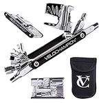 VeloChampion MLT20 20 Function Professional CNC Machined Multi Tool Ideal for Road Bikes, Mountain Bikes & Hybrid Bikes with Protective Neoprene Carry Case