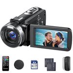 CAMWORLD Camcorder Video Camera 4K 30fps 42MP 18X Digital Zoom Vlogging Cam Corder Recorder 3.0'' 270° Rotation Screen for YouTube Wedding Travel with Remote Control, 2 Batteries, and 32GB SD Card