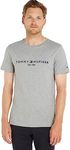 Tommy Hilfiger Men's Core Tommy Logo T-Shirt, Grey (Cloud Htr), XXL