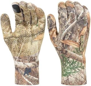 HOT SHOT Men’s Gamestalker Series Savage Hunting Glove, Realtree Edge Camo, 100% Waterproof Touch Glove, Breathable, Large