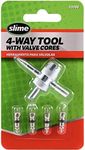 Slime 20088 Valve Tool, 4-Way, Plus