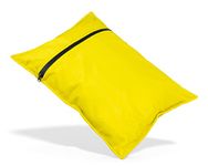 Elan Quest Stuffable Camping Pillow Sack (Small, Yellow) - 10 x 14 - Camping Essentials for Hiking, Backpacking and Travel Essentials - Sold Unstuffed Bring Your Own Stuffing