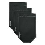 Web Emporium Pocket Square Holder, Combo Pack of 3 | Ultra Slim, Stylish and Compact Pocket Square Organizer for Men's Suit and Formal Attire (Black-Black-Black)