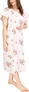 Utopia Care Women's Hospital Gown Soft Comfortable and Stylish Patient Gown, Pink Floral, Small-Medium