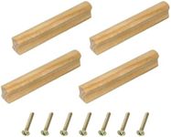 uxcell 4Pcs Wood Drawer Pulls Handl