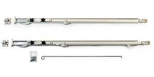 Carefree 961501WHT Fiesta White with Matching White Casting Universal Manual RV Awning Arms Set (68"-81" floorline to Awning Rail)