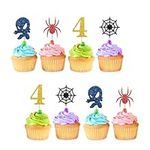 Spider Boy 4th Birthday Cupcake Top