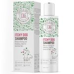 Itchy Dog Shampoo 300ml for Sensitive Skin Natural Antibacterial and Antifungal Dog Shampoo Soothes Dry Flaky Skin and Reduces Shedding Vet Developed Dead Sea Formula By C&G Pets