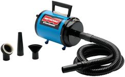METROVAC - Air Force Commander 2 Speed Model: AFTD-1 802 Watts - Dog & Cat Hair Blow/Dryer - Air Dryer for Long and Short Hair - Blue