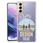 TULLUN Personalised Phone Case for Samsung Galaxy S5 - Your Own Image Custom Design Style Clear Soft TPU Rubber Phone Cover - Your Own Design