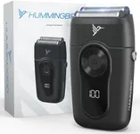 HUMMINGBIRD MK2 Compact Foil Shaver – No Nick, No Cut, No Razor Burn Face Shaver for Men, Portable USB C Rechargeable, Dual Foil Flex Head Electric Razor, LED Display, Travel Head & Facial Groomer