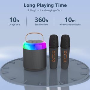 Kids Karaoke Machine with 2 Microphones – Portable Singing System