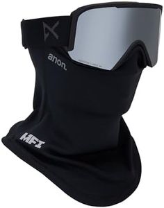 Anon Nesa Snow Goggles + Bonus Lens + MFI Face Mask (Low Bridge Fit) (Frame: Smoke, Lens: Perceive Sunny Onyx, Spare Lens: Cloudy Burst)