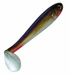 Strike King Lures SHDLC3.5-512 Shadalicious Soft Bait Lure, 3 1/2" Body Length, Neon Ghost Minnow, per 6