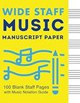 Wide Staff Music Manuscript Paper: 