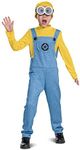 Disguise Bob Minions Costume for Kids, Official Minion Jumpsuit Outfit with Goggles and Hat, Classic Size Large (10-12)