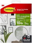 Command and 3M Claw Hanging Solutions Kit, 8-Pair 10 LB Picture Hanging Strips and 3 Hooks - 15 LB, 25 LB, and 45 LB, Dorm Room Essentials