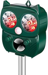 Professionale Repellente Gatti, Ultrasonico Solare Alimentato Animale Deterrente per Giardino Piccioni, Uccelli, Cani, Topi,Volpi, 5 Modalità Regolabili, Impermeabile Dissuasore Per Gatti Ultrasuoni