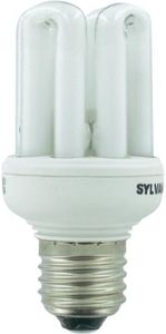 Sylvania Ampoule Fluorescente compacte CFL à économie d'énergie Culot à vis Edison E27 Blanc 15 W