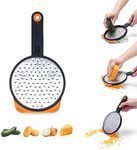 Dreamfarm 6mm Ograte – Coarse | Easy Speed Cheese Food Grater with 2-Way Blades for Efficient Grating | Easy-to-Use Zester Tool | Non-Slip Foot for Greater Safer Easier Control | Blade Cover | Orange