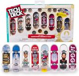 Tech Deck, Competition Legends 8-Pack Fingerboards with Cards, Olympic Games Paris 2024, Customisable Mini Skateboards, Kids’ Toys for Ages 6 and up